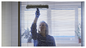 Window Being Cleaned